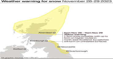 Scotland England Ireland brace for ice and snow as temperatures